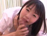 Frisky little nurse Tsubomi plays with throbbing dick on pov picture 39