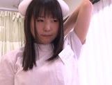 Tsubomi Asian porn star in nurse costume gets hardcore fuck picture 49
