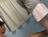 Horny Japanese nurse enjoys her patients' cock picture 14