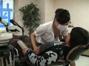 Lovely Asian dentist gets drilled by patient