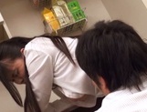Japanese office hottie is fucked at work and creampied picture 112