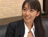 Hikaru Ayuhara is a clumsy, but sexy office girl who likes to fuck picture 59