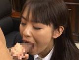 Hikaru Ayuhara is a clumsy, but sexy office girl who likes to fuck picture 62
