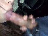 Sultry Asian office worker enjoys facefucking in the car picture 63
