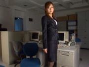 Aya Hasegawa is a sweet Japanese girl ready for office sex
