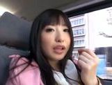 Kinky Japanese teen Arisa Nakano gets screwed in a car picture 12