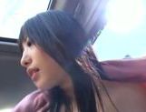 Kinky Japanese teen Arisa Nakano gets screwed in a car picture 152