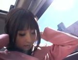 Kinky Japanese teen Arisa Nakano gets screwed in a car picture 154