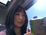 Kinky Japanese teen Arisa Nakano gets screwed in a car picture 171