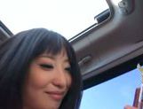 Kinky Japanese teen Arisa Nakano gets screwed in a car picture 174