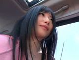 Kinky Japanese teen Arisa Nakano gets screwed in a car picture 175
