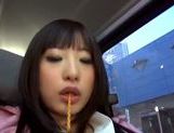 Kinky Japanese teen Arisa Nakano gets screwed in a car picture 25
