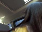 Kinky Japanese teen Arisa Nakano gets screwed in a car picture 38