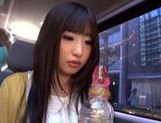 Kinky Japanese teen Arisa Nakano gets screwed in a car picture 42