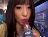 Kinky Japanese teen Arisa Nakano gets screwed in a car picture 43