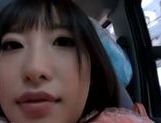 Kinky Japanese teen Arisa Nakano gets screwed in a car picture 75