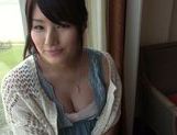 Sexy amateur Mika Nanjo deep throats guy bounces on dick picture 25