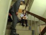 Sexy Japanese AV Model teen in uniform hot blowjob and hardcore sex picture 12