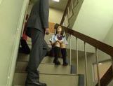 Sexy Japanese AV Model teen in uniform hot blowjob and hardcore sex picture 13
