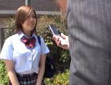 Sexy Japanese AV Model teen in uniform hot blowjob and hardcore sex picture 5