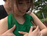 Sexy Japanese teen is having fun. picture 21
