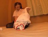 Sweet Japanese teen is having fun with sex toy picture 12
