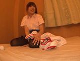 Sweet Japanese teen is having fun with sex toy picture 14
