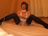 Sweet Japanese teen is having fun with sex toy picture 22
