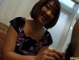 Miyuki Asian babe gives a hot blowjob picture 28