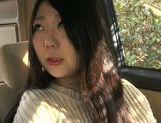 Busty Japanese babe likes to starts from the road picture 17