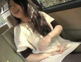 Busty Japanese babe likes to starts from the road picture 19