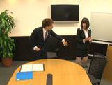 Mayu Kamiya Asian lady in office suit enjoys rear fuck picture 16
