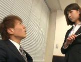 Mayu Kamiya Asian lady in office suit enjoys rear fuck picture 18