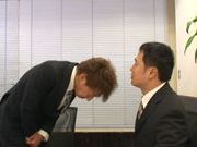 Mayu Kamiya Asian lady in office suit enjoys rear fuck