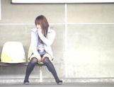 Nice Asian teen in short skirt Yuzuki Hatano sexy exposure picture 12