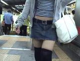 Nice Asian teen in short skirt Yuzuki Hatano sexy exposure picture 61
