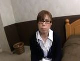 Japanese AV model is an office lady serving her client at home picture 2