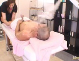Massage turns into fucking session with a sexy mature Japanese woman