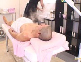 Massage turns into fucking session with a sexy mature Japanese woman