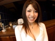 Sexy babe Norika Minami sucks a big dick
