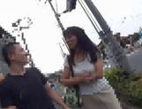 Amateur Asian street babe picked-up and tricked into sex