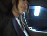 Rinka Kiriyama In Stockings Give A Blowjob In A Car picture 12