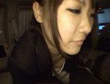 Rinka Kiriyama In Stockings Give A Blowjob In A Car picture 23