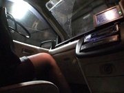 Rinka Kiriyama In Stockings Give A Blowjob In A Car