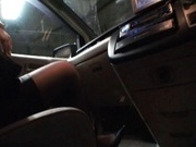 Rinka Kiriyama In Stockings Give A Blowjob In A Car