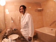 Amazing babe Sasaki Haruka naked in bathroom