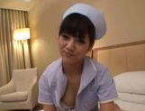 Hot Asian nurse shows off cute ass picture 77