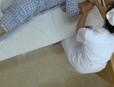 Amateur Asian nurse enjoys hot fucking on camera picture 24
