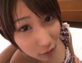 Amazing close-up Asian pov video of Riku Minato riding cock picture 13