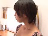 Amazing close-up Asian pov video of Riku Minato riding cock